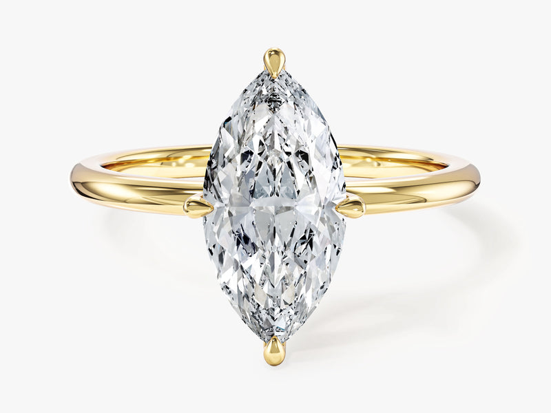 Marquise Cut Solitaire Lab Grown Diamond Engagement Ring (2.00 CT)