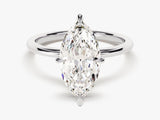 Marquise Cut Solitaire Moissanite Engagement Ring (3.00 CT)