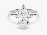 Marquise Cut Solitaire Lab Grown Diamond Engagement Ring (3.00 CT)