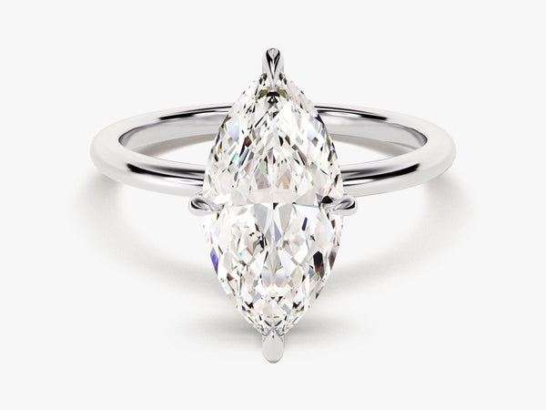 Marquise Cut Solitaire Lab Grown Diamond Engagement Ring (3.00 CT)