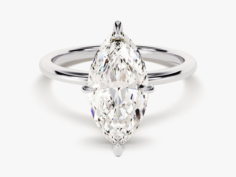 Marquise Cut Solitaire Lab Grown Diamond Engagement Ring (3.00 CT)