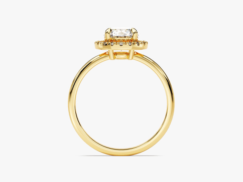 Round Halo Lab Grown Diamond Engagement Ring (1.00 CT)