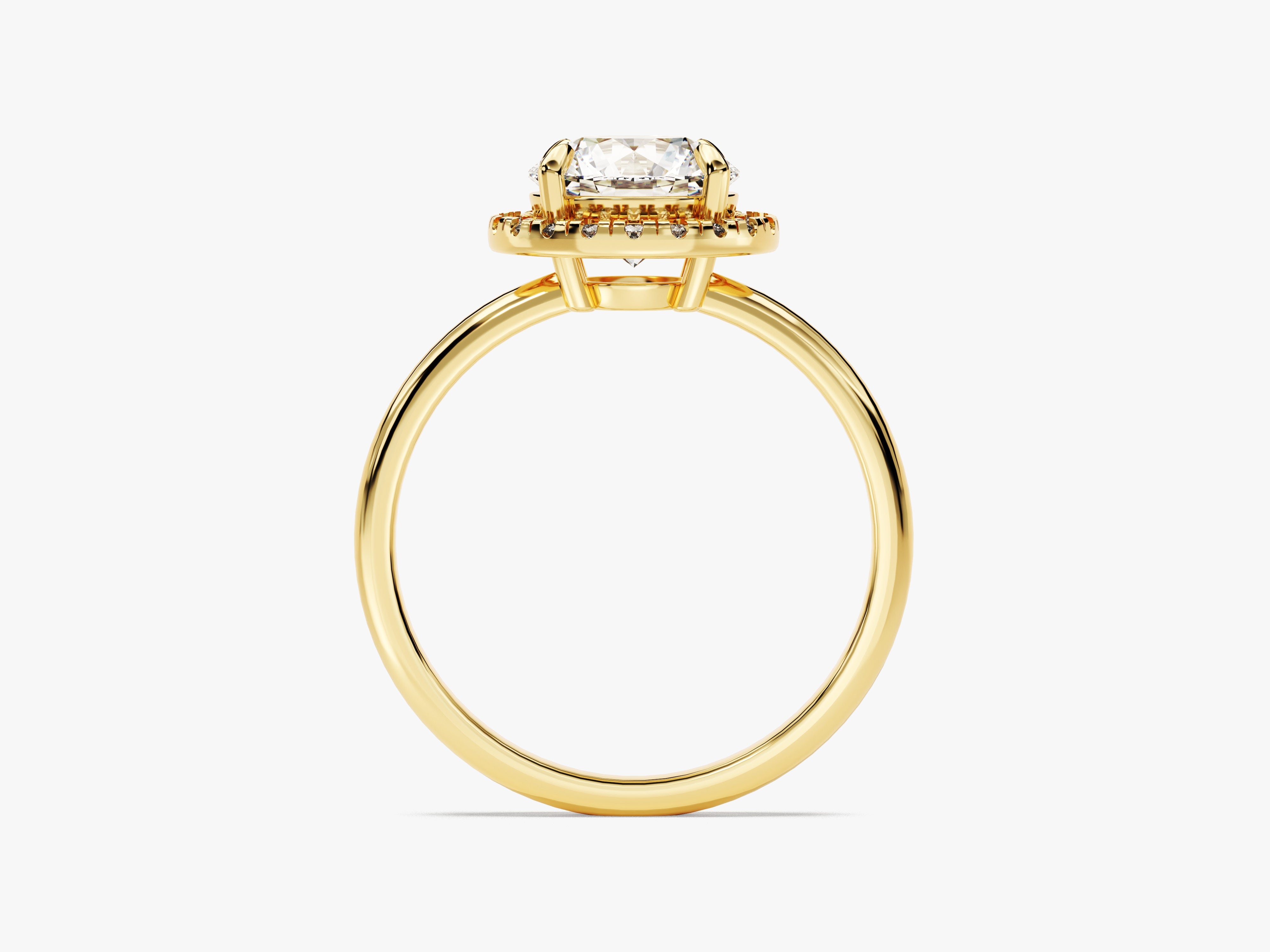 Round Halo Diamond Engagement Ring (1.50 CT)