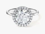 Round Halo Lab Grown Diamond Engagement Ring (2.00 CT)