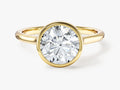 Round Bezel Solitaire Moissanite Engagement Ring (2.00 CT)