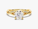 Twisted Solitaire Moissanite Engagement Ring (1.00 CT)