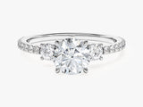 Micropave Trio Moissanite Engagement Ring (1.00 CT)