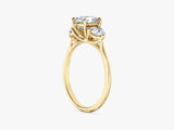 Round Cut Three Stone Moissanite Engagement Ring (1.50 CT)