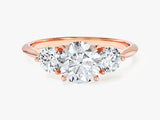 Round Cut Three Stone Moissanite Engagement Ring (1.50 CT)