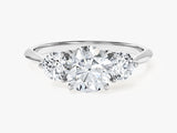 Round Cut Three Stone Moissanite Engagement Ring (1.50 CT)