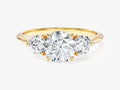 Round Cut Three Stone Lab Grown Diamond Engagement Ring (1.50 CT)