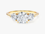 Round Cut Three Stone Moissanite Engagement Ring (1.50 CT)