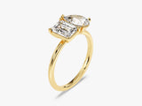 Pear and Emerald Cut Toi et Moi Diamond Engagement Ring (2.50 CT)