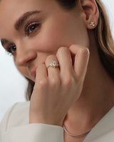Vintage Cluster Marquise Cut Moissanite Engagement Ring (1.50 CT)