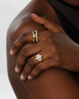 Vintage Cluster Marquise Cut Moissanite Engagement Ring (1.50 CT)