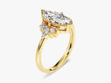 Vintage Cluster Marquise Cut Lab Diamond Engagement Ring (1.50 CT)