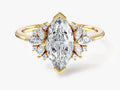 Vintage Cluster Marquise Cut Moissanite Engagement Ring (1.50 CT)