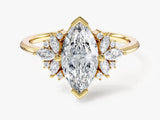 Vintage Cluster Marquise Cut Moissanite Engagement Ring (1.50 CT)
