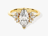 Vintage Cluster Marquise Cut Lab Diamond Engagement Ring (1.50 CT)