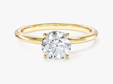 Hidden Halo Round Lab Grown Diamond Engagement Ring (1.00 CT)
