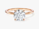 Hidden Halo Round Moissanite Engagement Ring (1.50 CT)