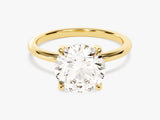 Hidden Halo Round Diamond Engagement Ring (3.00 CT)