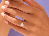 Heart Cut Lab Grown Diamond Engagement Ring with Pave Set Side Stones (3.00 CT)