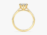 Marquise Cut Diamond Engagement Ring with Pave Set Side Stones (1.50 CT)