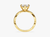 Marquise Twisted Diamond Engagement Ring with Pave Set Side Stones (2.00 CT)