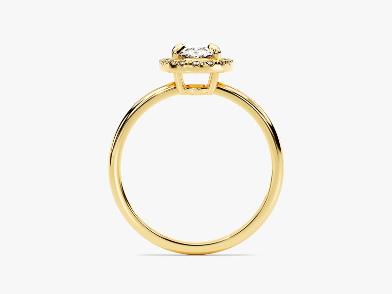 Oval Halo Moissanite Engagement Ring (1.00 CT)