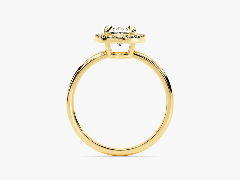 Oval Halo Moissanite Engagement Ring (1.50 CT)