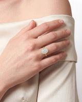 Oval Halo Moissanite Engagement Ring (2.00 CT)