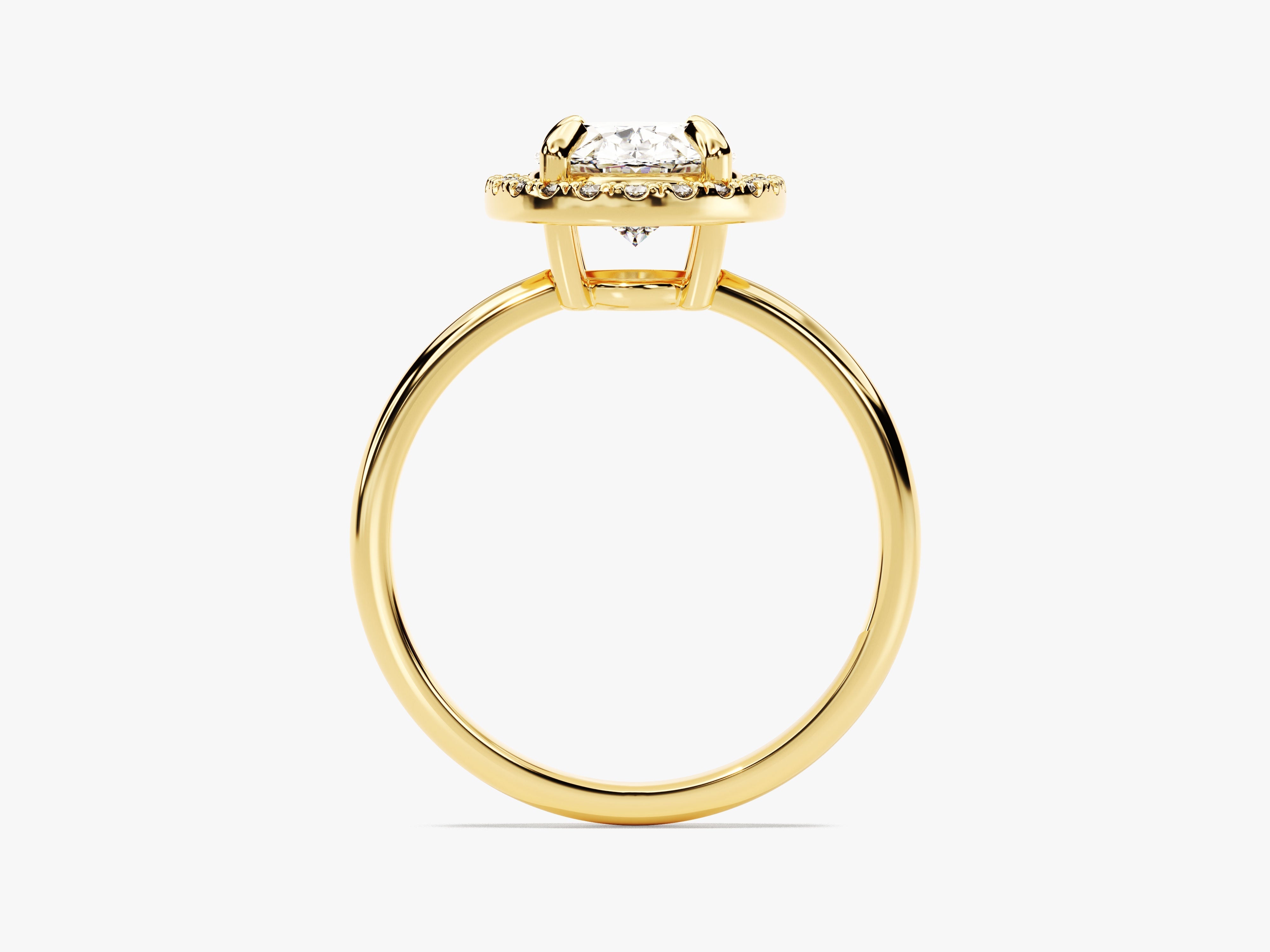 Oval Halo Diamond Engagement Ring (2.00 CT)