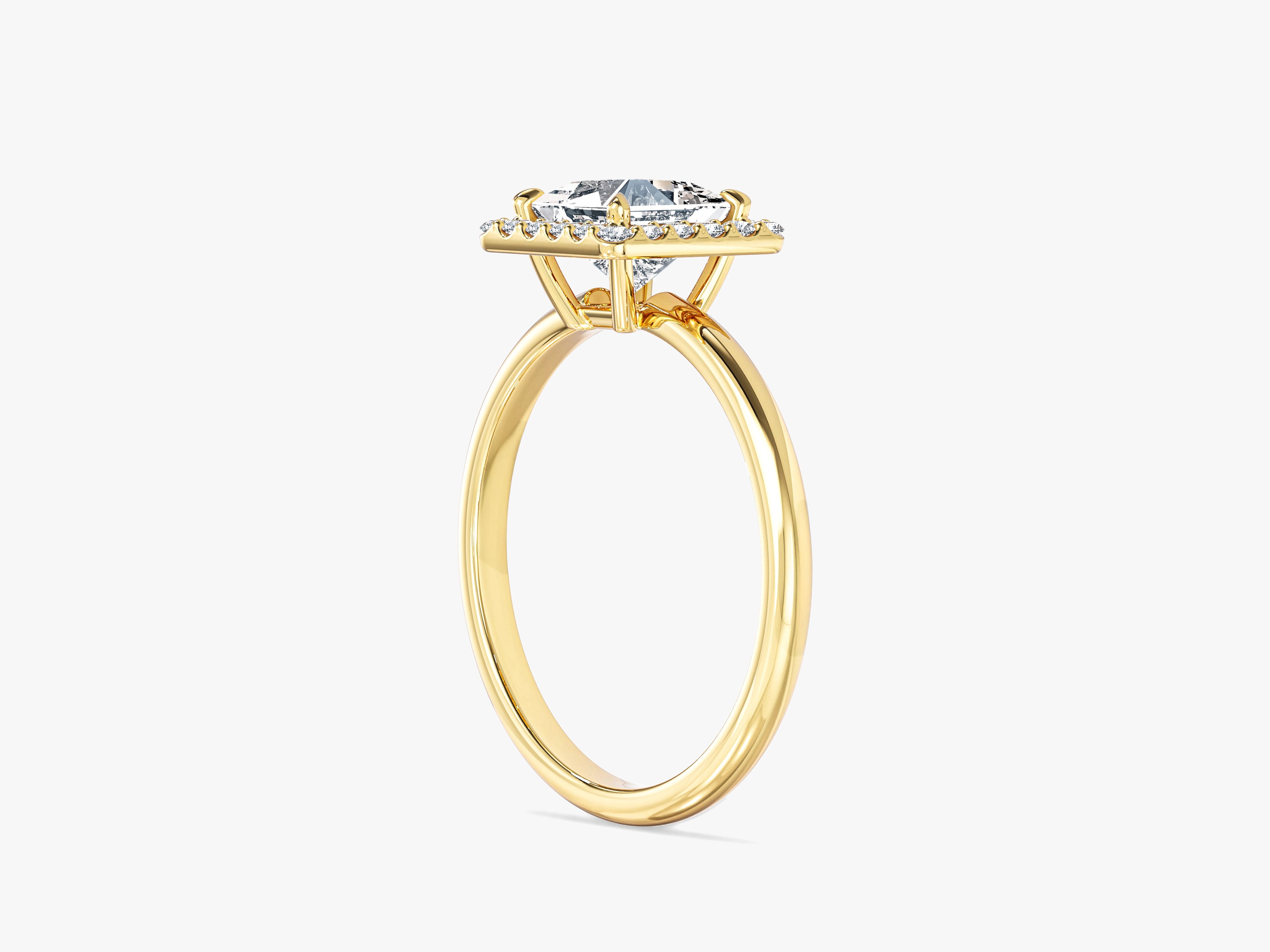 Princess Halo Lab Grown Diamond Engagement Ring (1.00 CT)