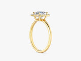 Princess Halo Lab Grown Diamond Engagement Ring (1.00 CT)