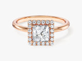 Princess Halo Lab Grown Diamond Engagement Ring (1.00 CT)