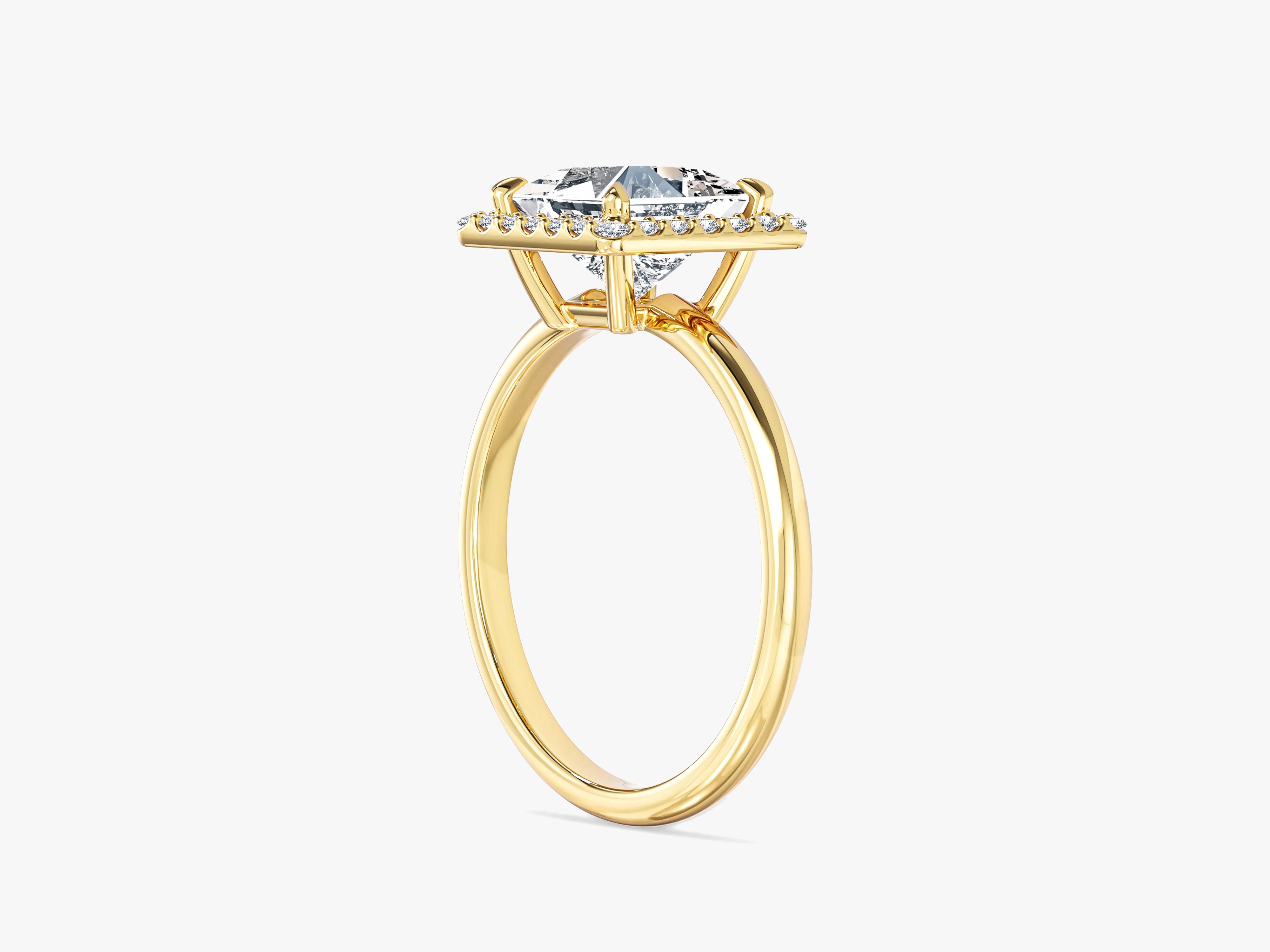 Princess Halo Lab Grown Diamond Engagement Ring (1.50 CT)