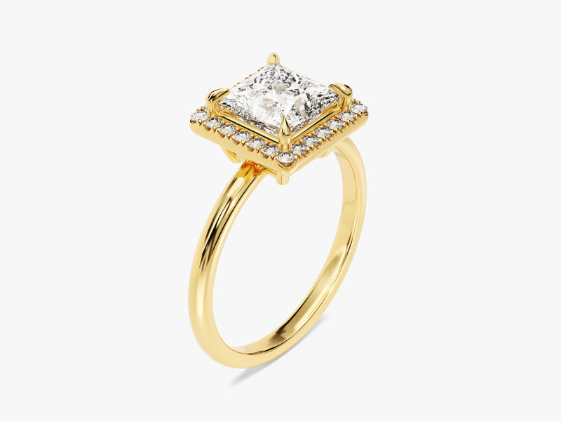 Princess Halo Diamond Engagement Ring (1.50 CT)