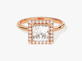 Princess Halo Moissanite Engagement Ring (1.50 CT)