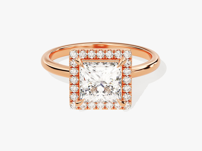 Princess Halo Diamond Engagement Ring (1.50 CT)