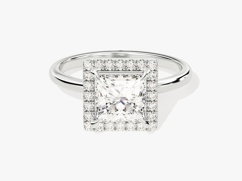 Princess Halo Diamond Engagement Ring (1.50 CT)