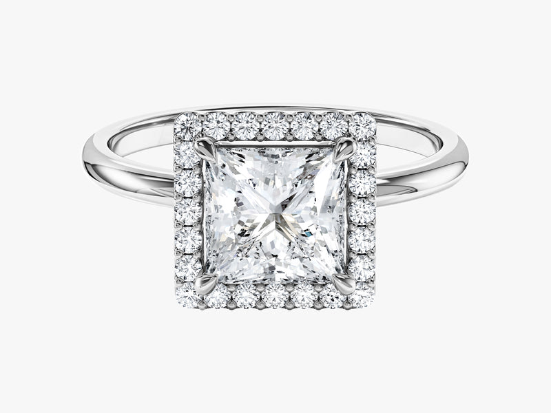 Princess Halo Moissanite Engagement Ring (1.50 CT)