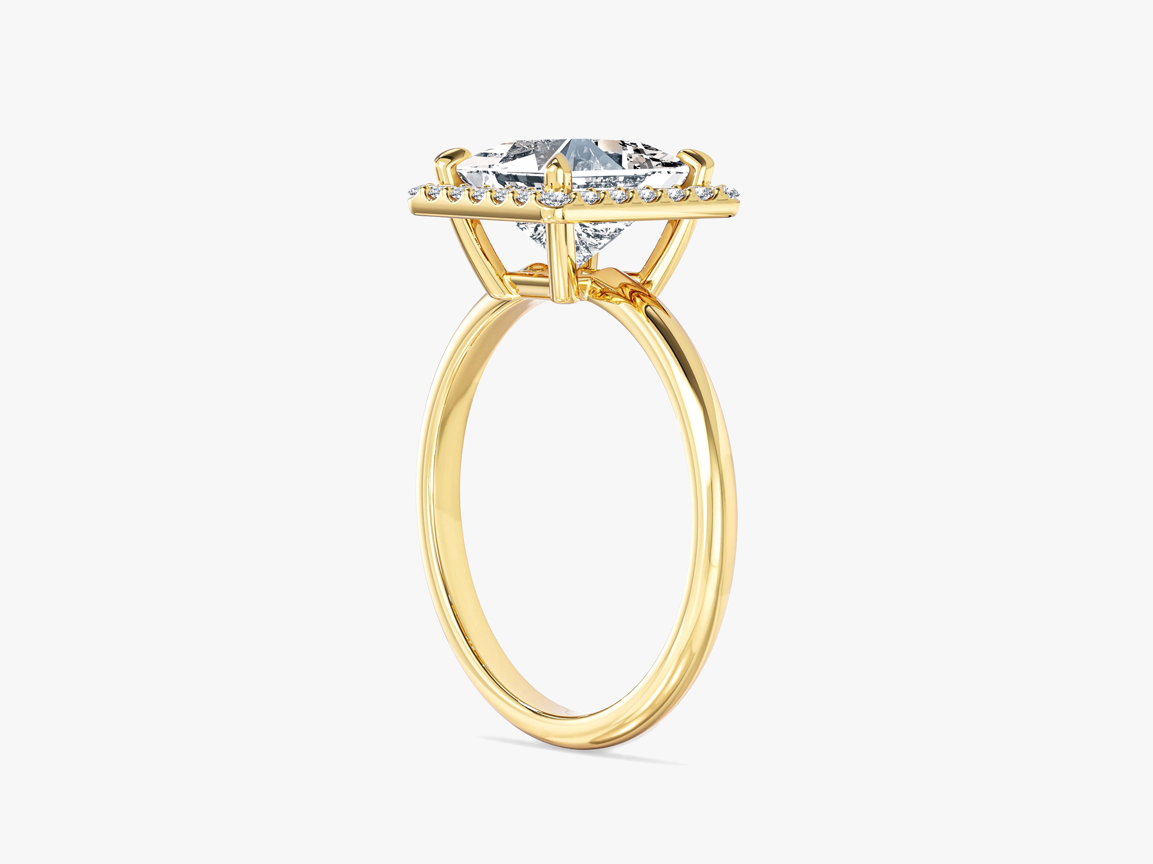 Princess Halo Lab Grown Diamond Engagement Ring (2.00 CT)
