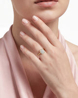Emerald Halo Moissanite Engagement Ring (1.50 CT)