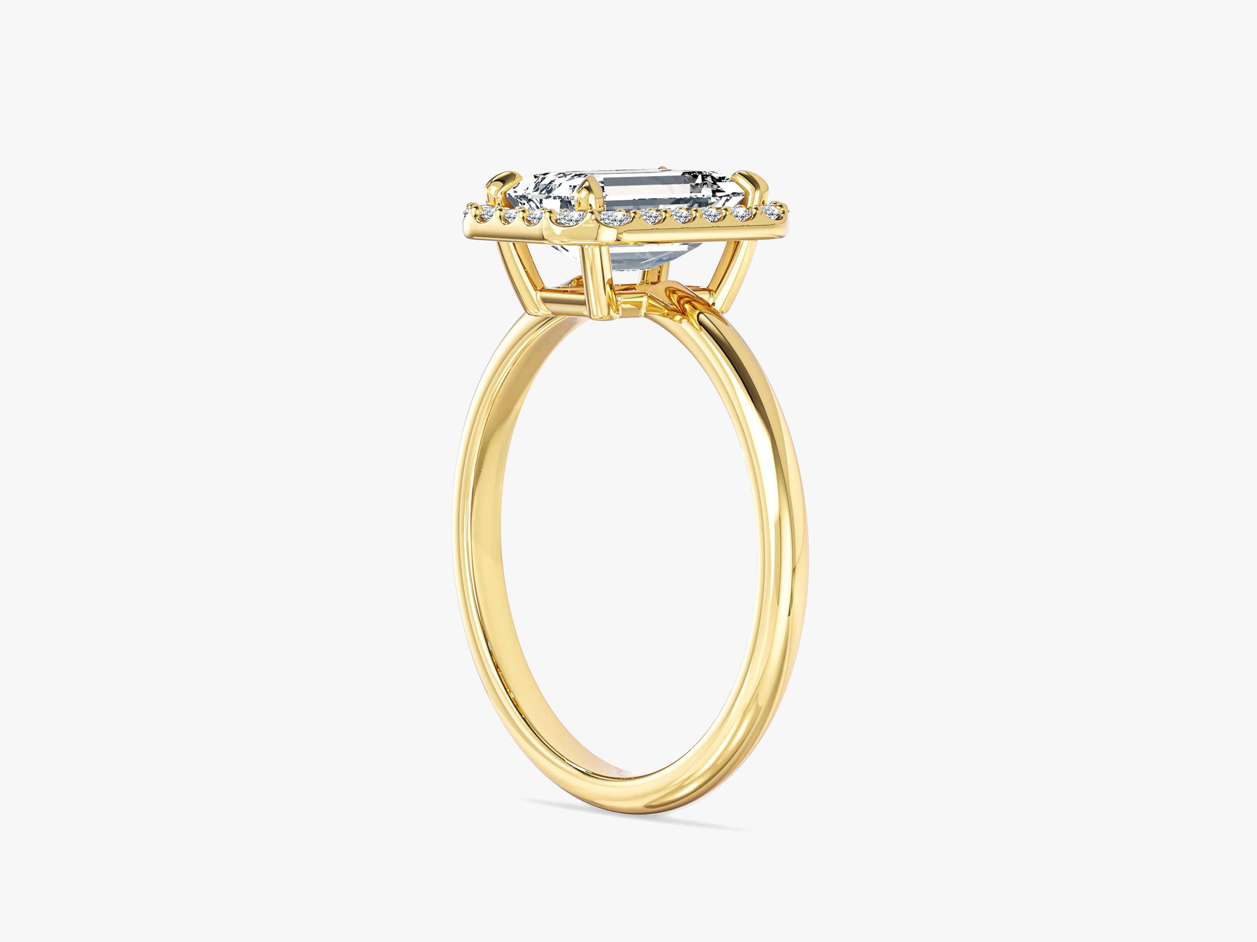 Emerald Halo Lab Grown Diamond Engagement Ring (2.00 CT)