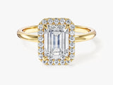 Emerald Halo Lab Grown Diamond Engagement Ring (2.00 CT)
