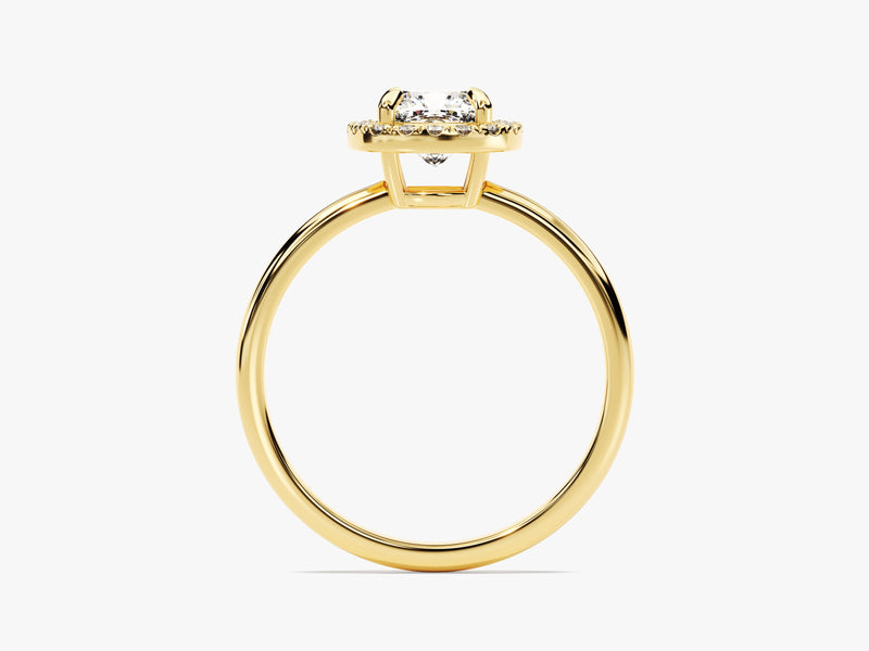 Cushion Halo Lab Grown Diamond Engagement Ring (1.00 CT)