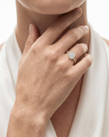Cushion Halo Moissanite Engagement Ring (1.50 CT)