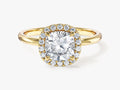 Cushion Halo Moissanite Engagement Ring (1.50 CT)