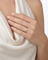 Cushion Halo Moissanite Engagement Ring (1.50 CT)